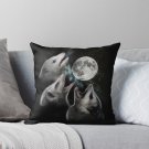 3 Opossum Moon Pillow