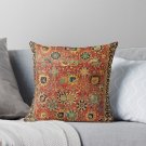 17th Century Isfahan Or Kerman Persian Rug Print Pillow