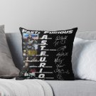 20th Anniversary 2001 2021 Fast Furious Signatures Pillow