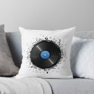 33 Vinyl Record Music Notes Pillow