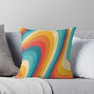 70s Retro Aesthetic Pillow
