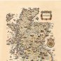 1927 Vintage Scotland Map Design - Unique Gift Idea Pillow