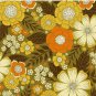 1970s Retro_vintage Floral Pattern Pillow