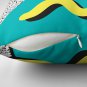 1980s Abstract Pattern Pillowm