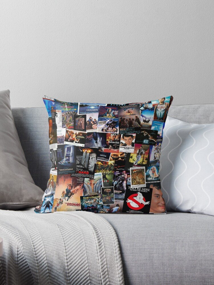 1980s Movie Posters Pillow