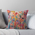 A Beautiful Flowers Pattern Pillow