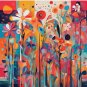 A Beautiful Flowers Pattern Pillow