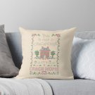A Crack Home - Cross Stitch Embroidery Pillow