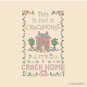 A Crack Home - Cross Stitch Embroidery Pillow