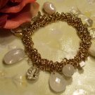 Gold Pearl Beaded Bracelet-25333
