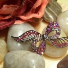 Pink Crystal Bow Pin-67112