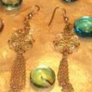 Filigree dangling earrings-51693
