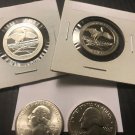 2018 Clad 90% Silver Proof PDSS Cumberland Island 4 US Coins Quarter Set PD Unc
