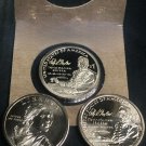 3 US Coins Dollars 2022 PDS Sacagawea UNC MINT SET NATIVE AMERICAN Ely Parker PROOF