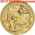 2019 NASA s PD SACAGAWEA NATIVE AMERICAN Indians In The Space Program Dollar 2 US Coins