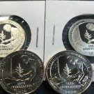 Rockefeller 4 US Coins Quarter PD Unc Clad .999 Silver Proof 2020 PDSS Marsh Billings