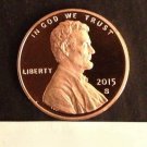 1�� New Penny Union via US Mint Set 2015 S Lincoln Shield Cent Proof Deep Cameo 1 US Coin