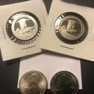 Clad 90% Silver Proof 2018 PDSS Block Island Quarter Set PD Unc 4 US Coins