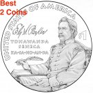 BEST 2 US Coins 2022 PD Native American Ely S Parker TONAWANDA SENECA Sacajawea Dollar