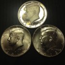 Set 3 US Coins 50 Cent S Unc 90% 2015 P D S Kennedy Half Dollar 90% Silver Proof Kenedy