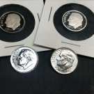 4 US Coins 2021 PDSS UNC US MINT SET Dime Roosevelt 99.9% SILVER CLAD PROOF 10��