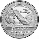 1 US Coin S Bessie Coleman Pilot American Women Series Quarter USA CLAD PROOF 2023