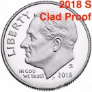 Gem New From Set Gradable Early Issue 2018 S Mint Clad Proof Dime Roosevelt 10�� 1 US Coin