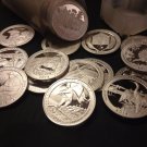 2019 2020 2022 2023 1 Troy Oz 99% Silver Round Quarters Proof Lot ATB AW 5 US Coins