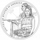 2014 PD SACAGAWEA Native American Hospitality Lewis and Clark Golden Dollar 2 US Coins