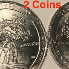 Both 2020 P SALT RIVER ERROR Feeder Finger Orange Peel VIRGIN ISLANDS QUARTERS 2 US Coins