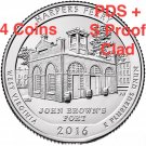 2016 PDSS Harpers Ferry National Park West VA 4 QUARTER SET Clad Proof 4 US Coins