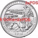 6 US Coins SET PDS Best 2x 2016 P D S Theodore Roosevelt National Park QUARTER