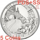 2x 2015 Blue Ridge Parkway QUARTER Clad 90% Silver Proof PDSSS 10 US Coins
