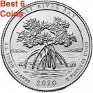 Best 2x 2020 PDS Salt River Bay St Croix US Virgin Islands Quarters 6 US Coins