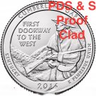 2016 PDSS Cumberland Gap National Historical Park QUARTER SET Proof Mint 4 us Coins