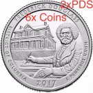 2x 2017 PDS Frederick Douglass National Historic Site Park Quarter Mint PDS 6 US COINS