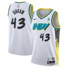 43 Pascal Siakam White Stitched Jersey
