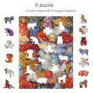 WitBuzz "Mushroom Jungle" Alien Wooden Puzzle Adult Intelligence Time killing Toy Tq067