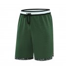 Men's Quick Dry Plus Size Running Basketball Shorts Dark Green Men's Quick Dry Plus Size Running Basketball Shorts Dark Green