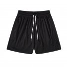 Men's Running Fitness Casual Solid Shorts Black Men's Running Fitness Casual Solid Shorts Black