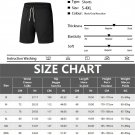 Men's Shorts Casual Pants Summer New Outdoor Running Jogger Fitness Workout Short Navy Blue