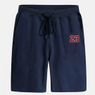 Men's Soft Loose and Comfortable Fashion Versatile Casual Ventilate Shorts Navy Blue