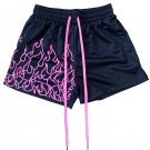 Men's Sports Leisure Breathable Quick Dry Basketball Pants Black Purple