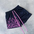 Men's Sports Leisure Breathable Quick Dry Basketball Shorts Black Purple