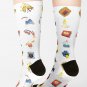 15 Fears Risograph Icons Socks
