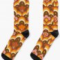 70s 60s Retro Psychedelic Flower Power, Floral Pattern Socks