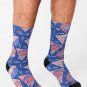 90's Dinosaur Pattern - Rose Quartz And Serenity Version Socks