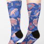90's Dinosaur Pattern - Rose Quartz And Serenity Version Socks