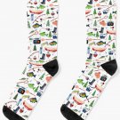 A Day At The Lake Fishing Socks