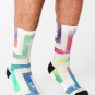 Abstract Geometric Background Socks